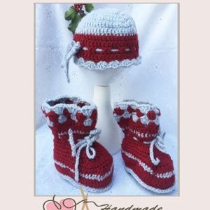 NWT Hand made in Europe - Artisan Baby set 6-9mo